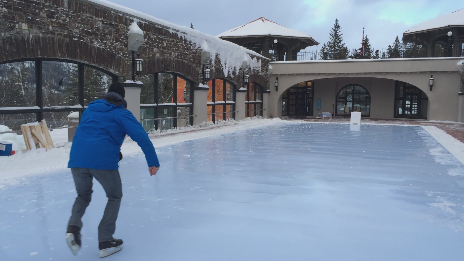 Load video: Pop-up synthetic ice skating areas can anchor festivals, winter events, and seasonal markets, giving visitors an interactive and memorable skating experience.